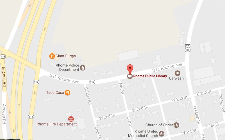 Directions to Rhome Community Library