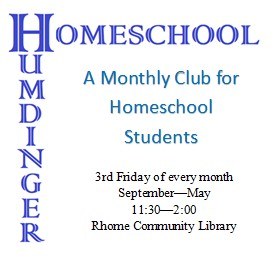 Homeschool Humdingers 3rd Friday Monthly Fall and Spring