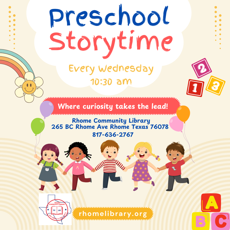 Preschool Storytime Preschool Storytime